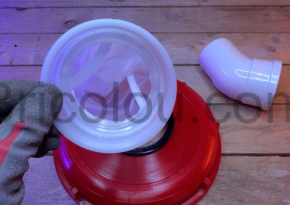 IBC Couvercle IBC Reservoir eau Filtre 245mm Pluie chaussette IBC Couvercle IBC Réservoir eau Filtre 245mm Pluie chaussette