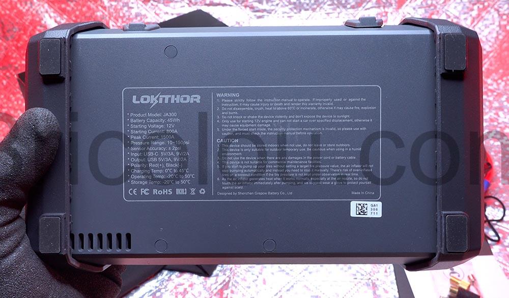 LOKITHOR JA300 Booster Batterie Voiture Compresseurs air Demarreurs Batterie Lithium Lampe LED dessous LOKITHOR JA300 Booster Batterie Voiture Compresseurs air Démarreurs Batterie Lithium Lampe LED dessous