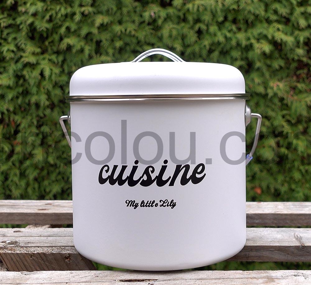 Poubelle Compost Cuisine Bac 3L Acier Inoxydable chrome filtres Charbon My little Lily blanche Poubelle Compost Cuisine Bac 3L Acier Inoxydable chromé filtres Charbon My little Lily blanche