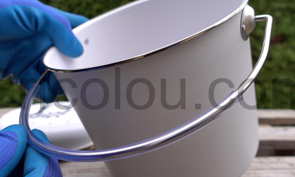 Poubelle Compost Cuisine Bac 3L Acier Inoxydable chrome filtres Charbon My little Lily poignee Poubelle Compost Cuisine Bac 3L Acier Inoxydable chromé filtres Charbon My little Lily poignée