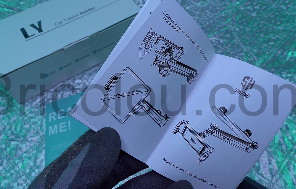SHCONG Tablette iPad Support Voiture Appuie Tete instructions SHCONG Tablette iPad Support Voiture Appuie TĂȘte instructions