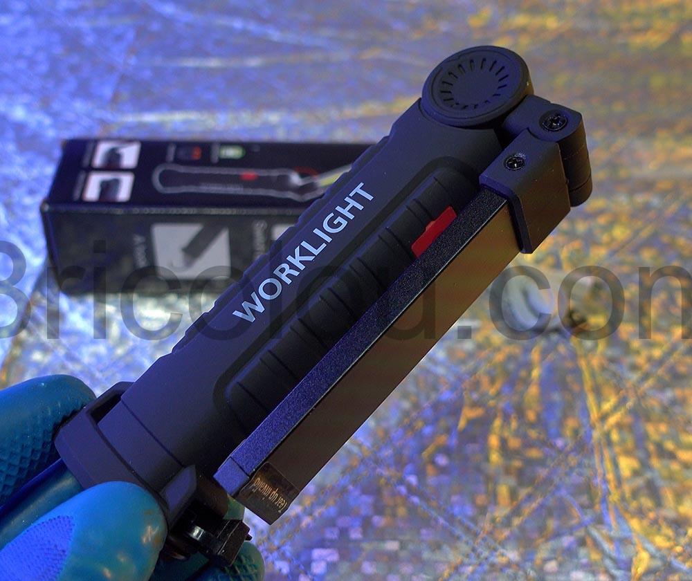 SunTop Lampe Travail Rechargeable Torche LED w52 repliee SunTop Lampe Travail Rechargeable Torche LED w52 repliée