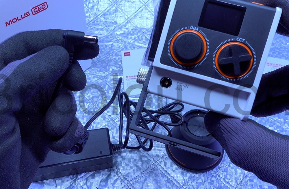 Zhiyun Molus G60 lumiere cine video Lampe LED 60 W spot 24V Zhiyun Molus G60 lumière ciné vidéo Lampe LED 60 W spot 24V