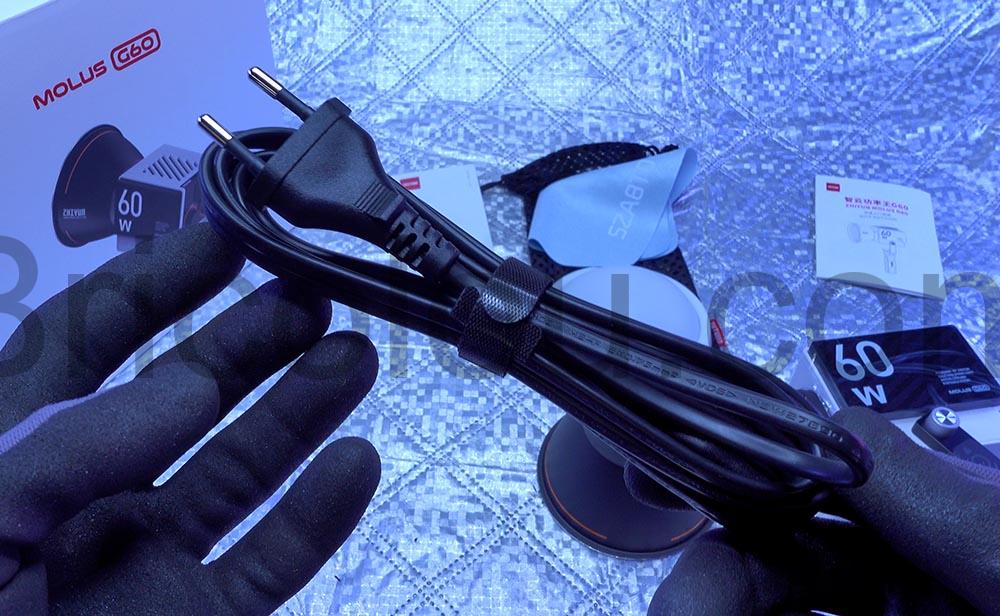 Zhiyun Molus G60 lumiere cine video Lampe LED 60 W spot alimentation Zhiyun Molus G60 lumière ciné vidéo Lampe LED 60 W spot alimentation