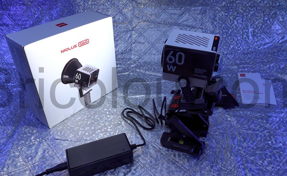 Zhiyun Molus G60 lumiere cine video Lampe LED 60 W spot compact Zhiyun Molus G60 lumière ciné vidéo Lampe LED 60 W spot compact