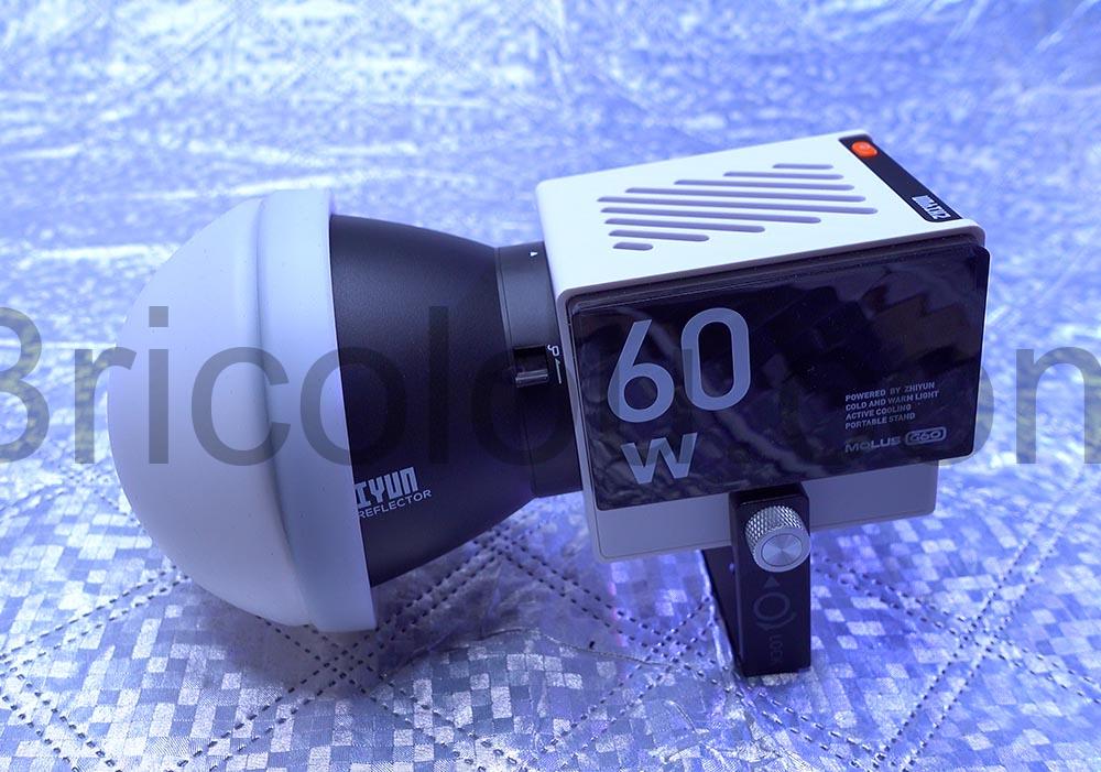 Zhiyun Molus G60 lumiere cine video Lampe LED 60 W spot filtre souple Zhiyun Molus G60 lumière ciné vidéo Lampe LED 60 W spot filtre souple