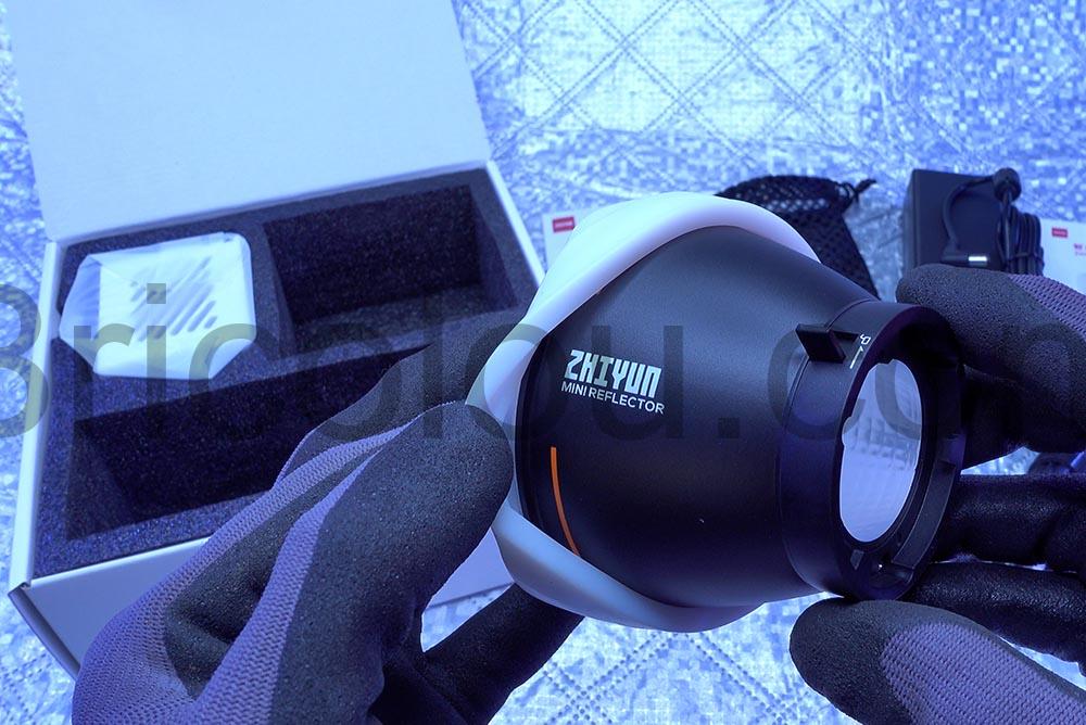 Zhiyun Molus G60 lumiere cine video Lampe LED 60 W spot mini reflector Zhiyun Molus G60 lumière ciné vidéo Lampe LED 60 W spot mini reflector