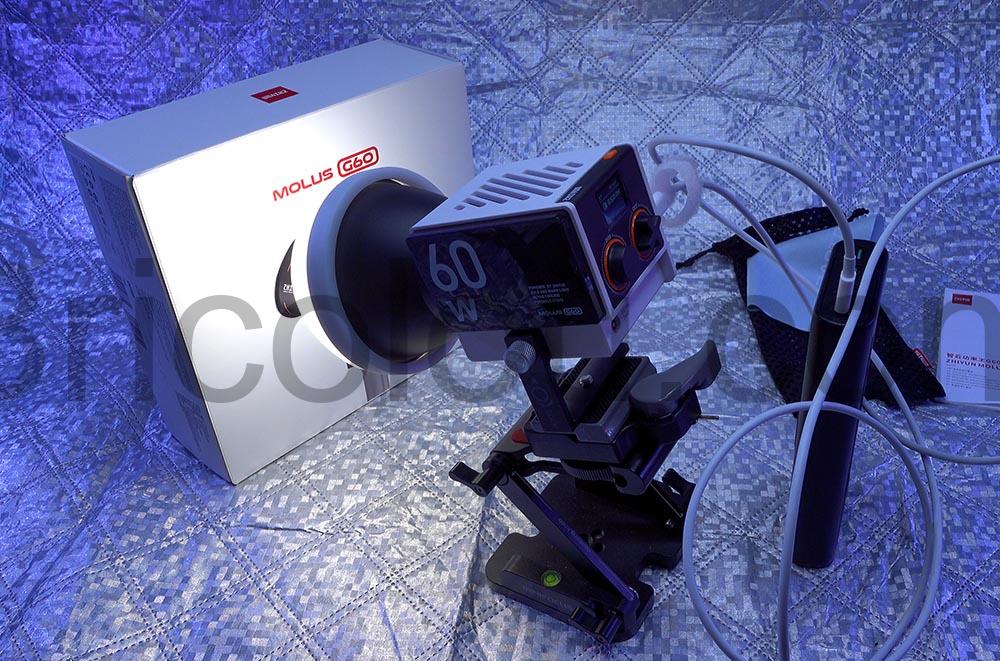 Zhiyun Molus G60 lumiere cine video Lampe LED 60 W spot power bank Zhiyun Molus G60 lumière ciné vidéo Lampe LED 60 W spot power bank