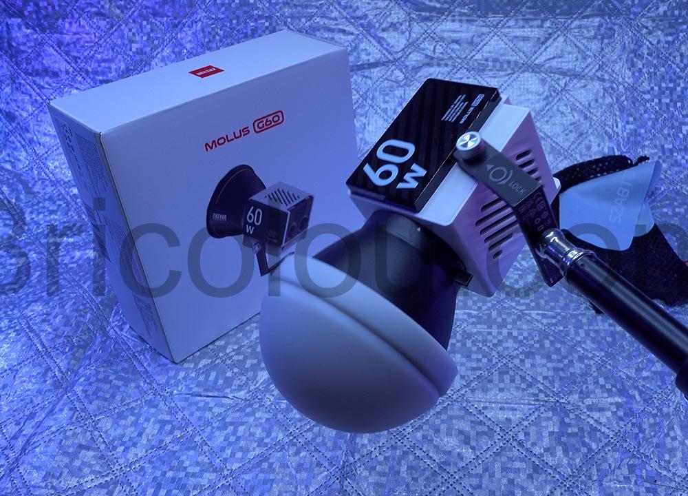 Zhiyun Molus G60 lumiere cine video Lampe LED 60 W spot trepied Zhiyun Molus G60 lumière ciné vidéo Lampe LED 60 W spot trépied