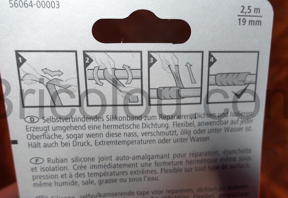 tesa 56064 Ruban reparation auto amalgamant transparent tuyau instruction tesa 56064 Ruban réparation auto-amalgamant transparent tuyau instruction