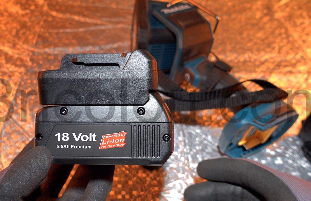 Adaptateur batterie convertisseur d Bosch 18V BAT Makita 18VBL18 Li ION Adaptateur batterie convertisseur d Bosch 18V BAT Makita 18VBL18 Li-ION