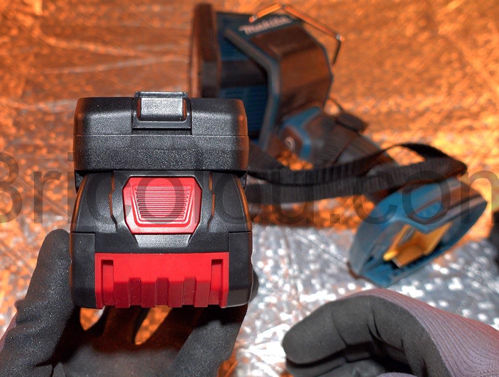 Adaptateur batterie convertisseur d Bosch 18V BAT Makita 18VBL18 devant Adaptateur batterie convertisseur d Bosch 18V BAT Makita 18VBL18 devant