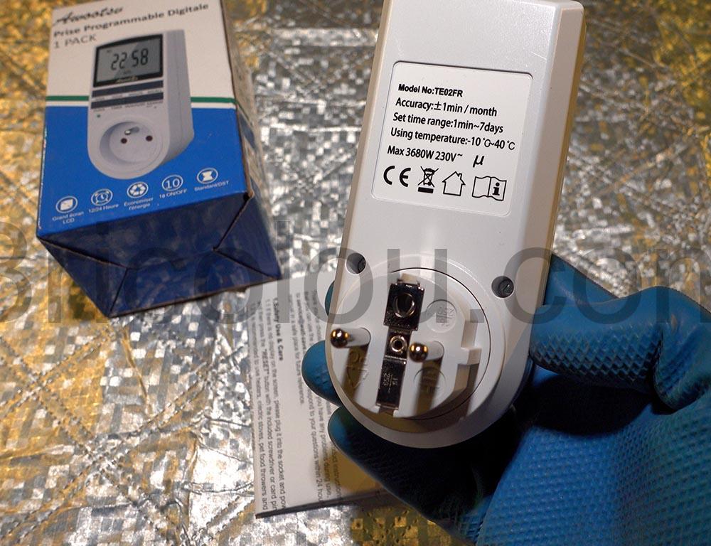 Awootsv Prise electrique Programmable dos Awootsv Prise électrique Programmable dos