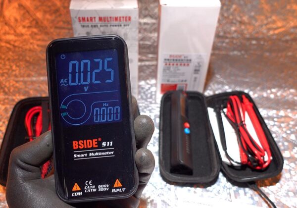 BSIDE Multimètre testeur détecteur tension voltmètre numérique AC