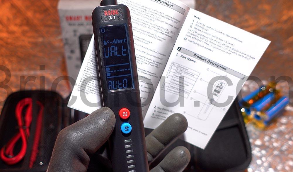 BSIDE Multimetre testeur detecteur tension voltmetre numerique auto BSIDE Multimètre testeur détecteur tension voltmètre numérique auto