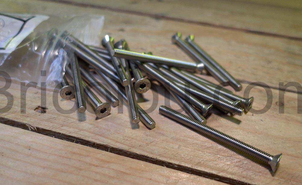 Boulons M6 x 80 Vis tete fraisee six pans Allen creux ISK acier inoxydable lot Boulons M6 x 80 Vis tête fraisée six pans Allen creux (ISK) acier inoxydable lot