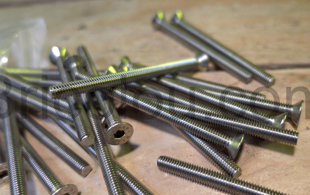 Boulons M6 x 80 Vis tete fraisee six pans Allen creux ISK acier inoxydable sac Boulons M6 x 80 Vis tête fraisée six pans Allen creux (ISK) acier inoxydable sac