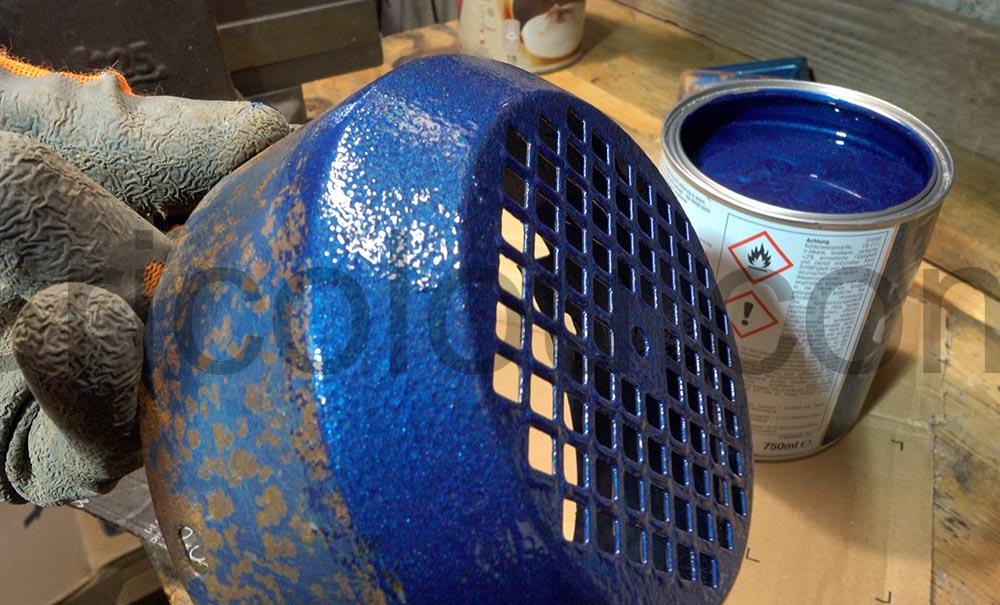 HAMMERITE peinture Laque protection metal Bleu fonce martele antirouille aspect HAMMERITE peinture Laque protection métal Bleu foncé martelé antirouille aspect