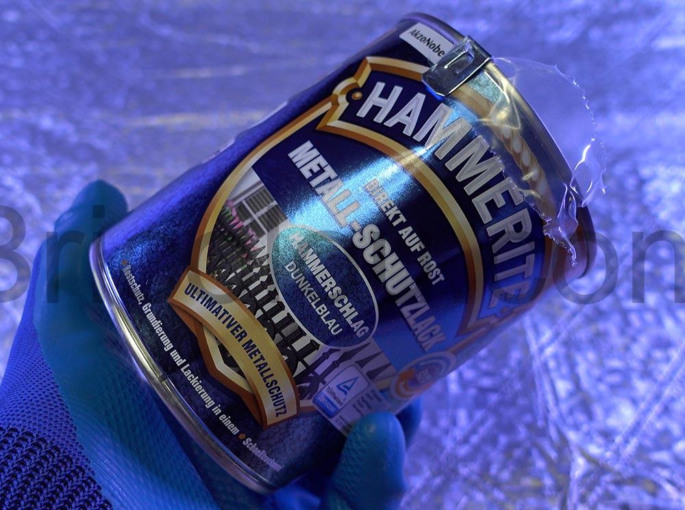 HAMMERITE peinture Laque protection metal Bleu fonce martele antirouille boite HAMMERITE peinture Laque protection métal Bleu foncé martelé antirouille boite