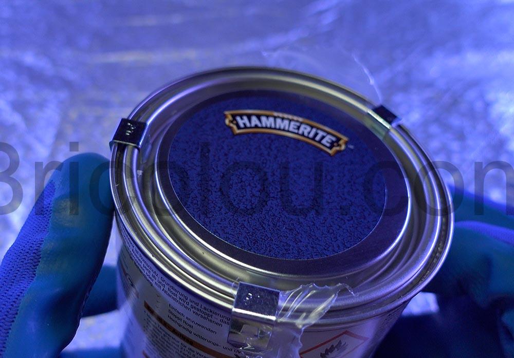 HAMMERITE peinture Laque protection metal Bleu fonce martele antirouille clip HAMMERITE peinture Laque protection métal Bleu foncé martelé antirouille clip