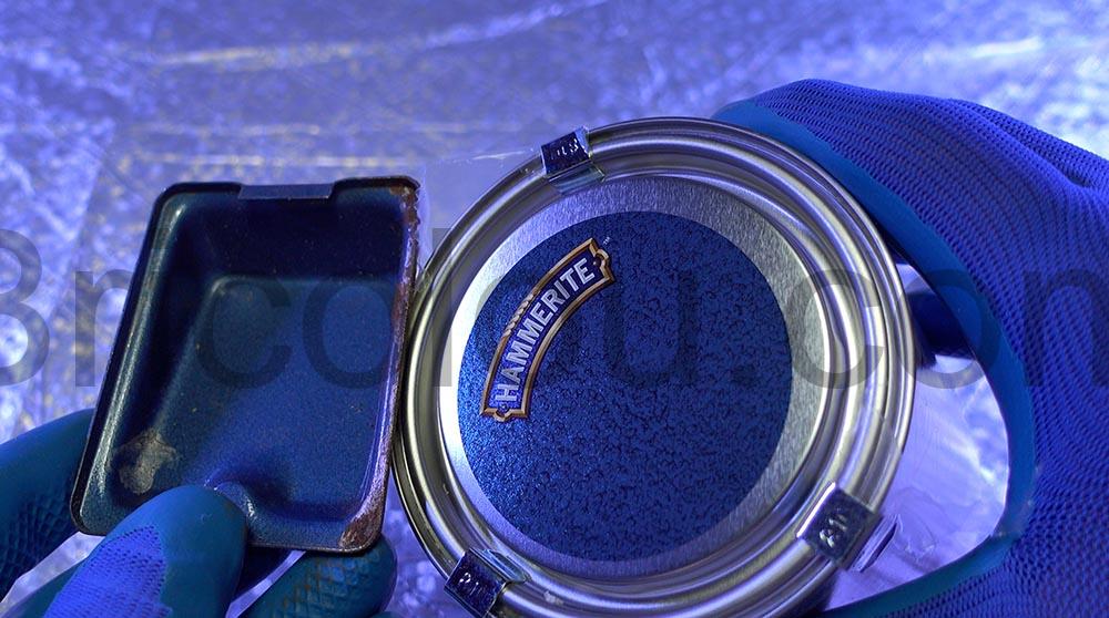 HAMMERITE peinture Laque protection metal Bleu fonce martele antirouille copie couleur HAMMERITE peinture Laque protection métal Bleu foncé martelé antirouille copie couleur