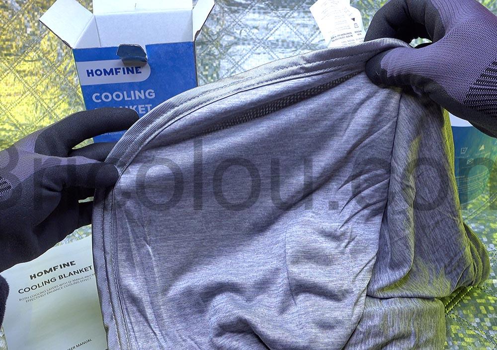HOMFINE Couverture Rafraichissante Refroidissement Arc Chill Japonaise Double Face coin HOMFINE Couverture Rafraichissante Refroidissement Arc-Chill Japonaise Double Face coin