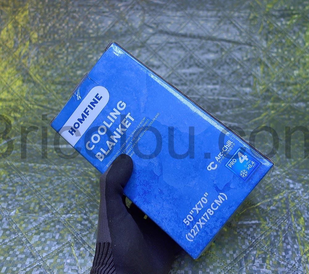 HOMFINE Couverture Rafraichissante Refroidissement Arc Chill Japonaise Double Face emballage HOMFINE Couverture Rafraichissante Refroidissement Arc-Chill Japonaise Double Face emballage
