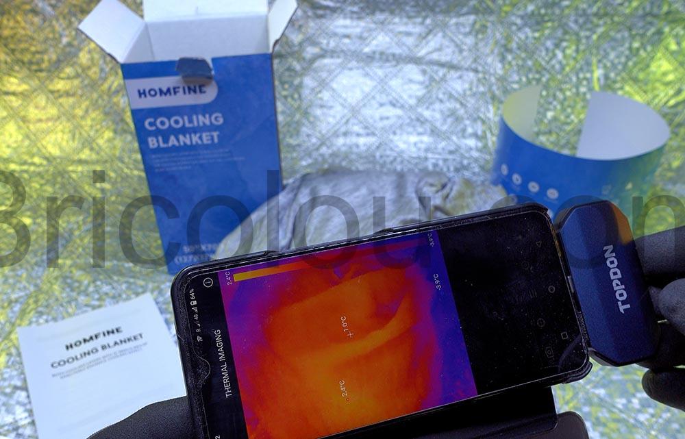 HOMFINE Couverture Rafraichissante Refroidissement Arc Chill Japonaise Double Face thermique HOMFINE Couverture Rafraichissante Refroidissement Arc-Chill Japonaise Double Face thermique
