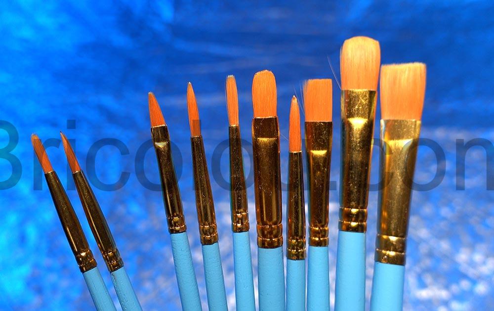 Lot pinceaux nylon Adspow peinture maquette assortiment Lot pinceaux nylon Adspow peinture maquette assortiment