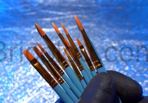 Lot pinceaux nylon Adspow peinture maquette tranche