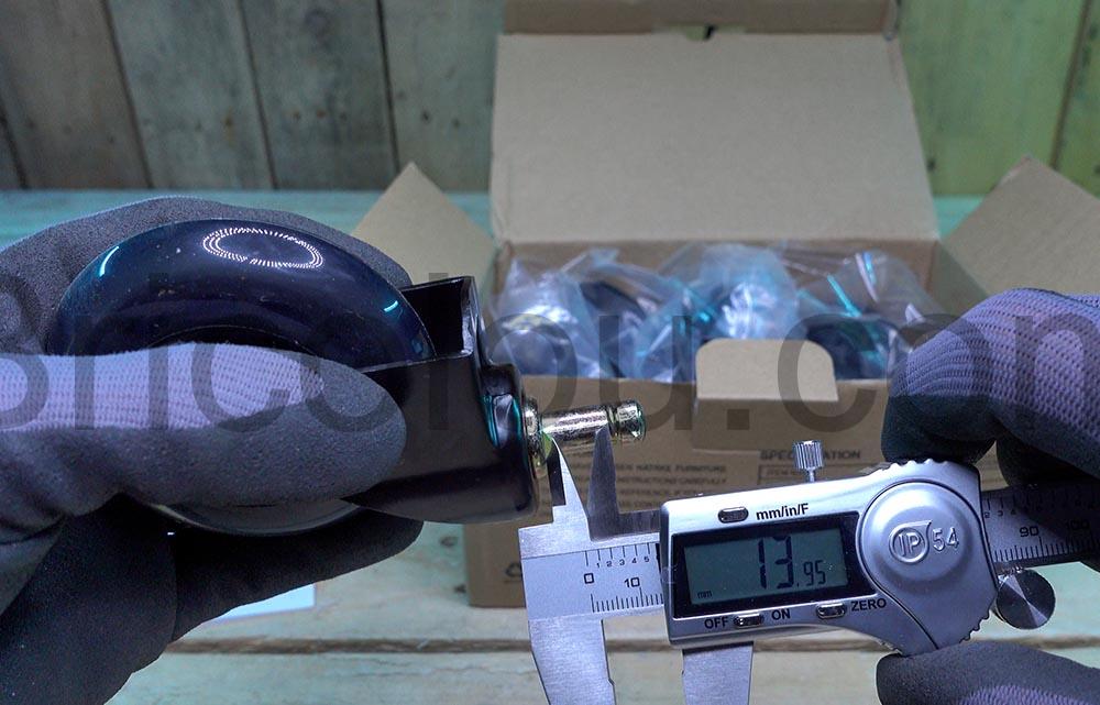 NATRKE Roulettes Rechange Chaise Fauteuil Pivotante Silencieuse 13 mm NATRKE Roulettes Rechange Chaise Fauteuil Pivotante Silencieuse 13 mm