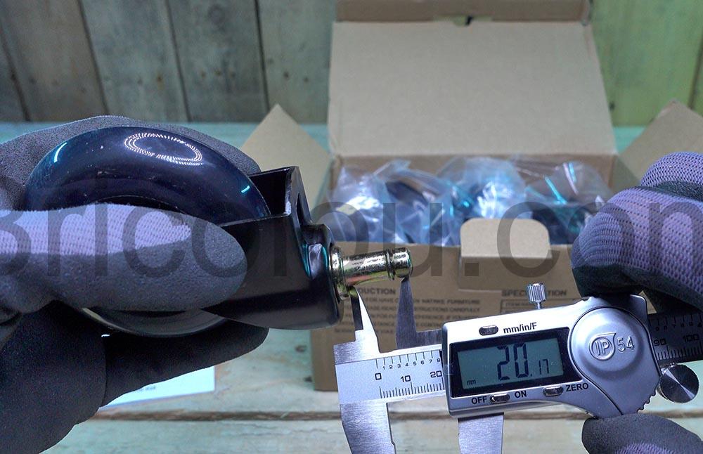 NATRKE Roulettes Rechange Chaise Fauteuil Pivotante Silencieuse 20mm NATRKE Roulettes Rechange Chaise Fauteuil Pivotante Silencieuse 20mm