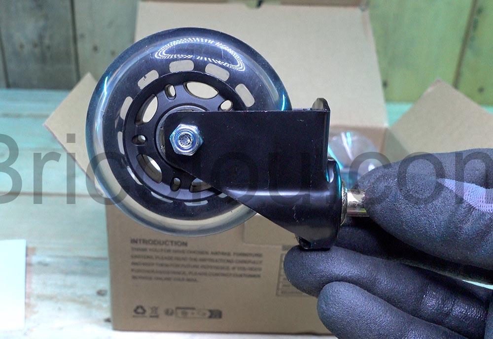 NATRKE Roulettes Rechange Chaise Fauteuil Pivotante Silencieuse cote NATRKE Roulettes Rechange Chaise Fauteuil Pivotante Silencieuse coté