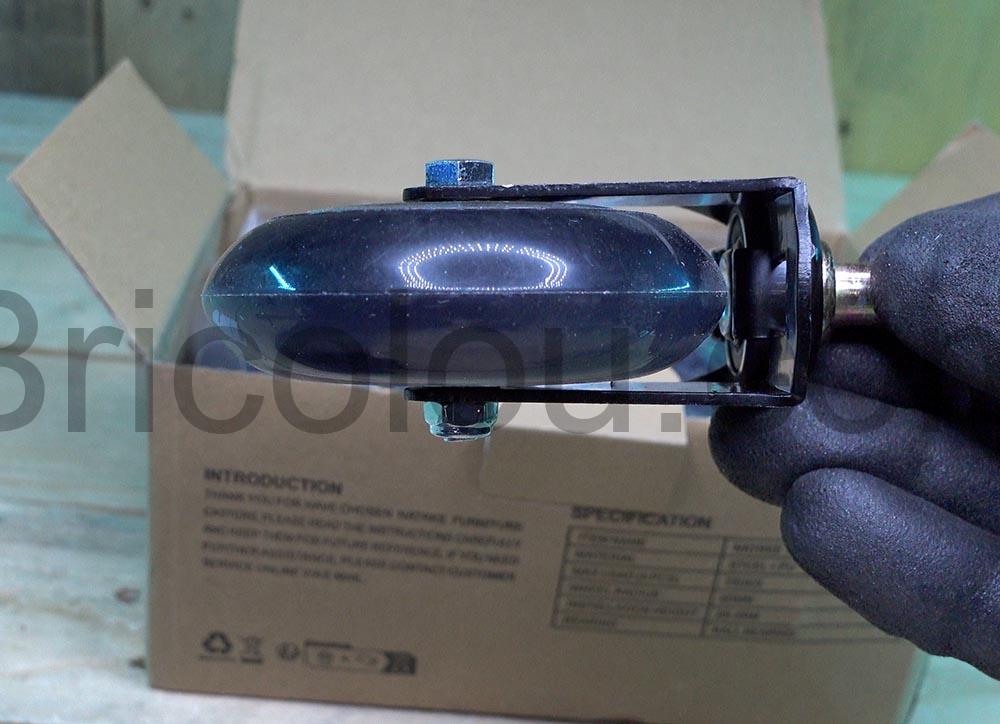 NATRKE Roulettes Rechange Chaise Fauteuil Pivotante Silencieuse face NATRKE Roulettes Rechange Chaise Fauteuil Pivotante Silencieuse face