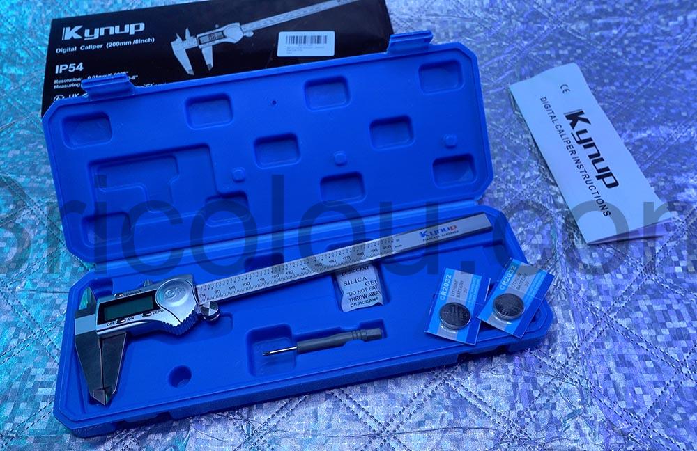 Pied a coulisse 200mm inox numerique vernier Kynup Pied à coulisse 200mm inox numérique vernier Kynup