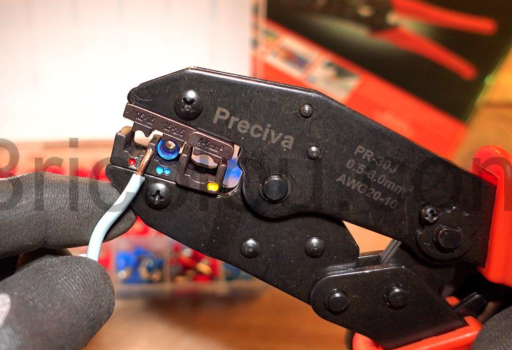 Pince Sertissage Preciva Connecteurs Sertir cable Pince Sertissage Preciva Connecteurs Sertir cable