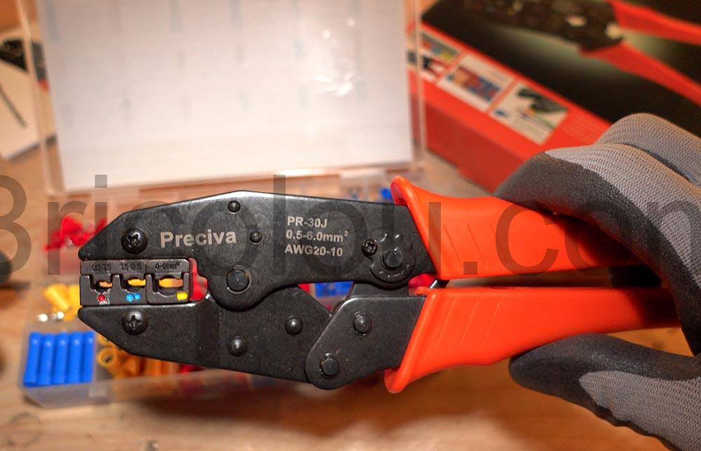 Pince Sertissage Preciva Connecteurs Sertir fermee Pince Sertissage Preciva Connecteurs Sertir fermée