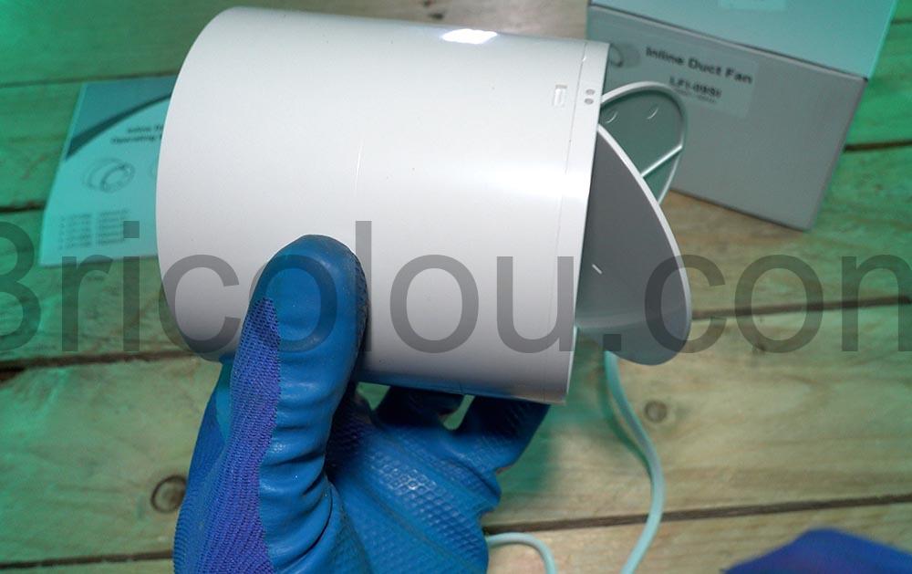 WingFly 100 mm Extracteur Ventilateur Air Ventilateur LFI 09SI clapet ouvert WingFly 100 mm Extracteur Ventilateur Air Ventilateur LFI-09SI clapet ouvert