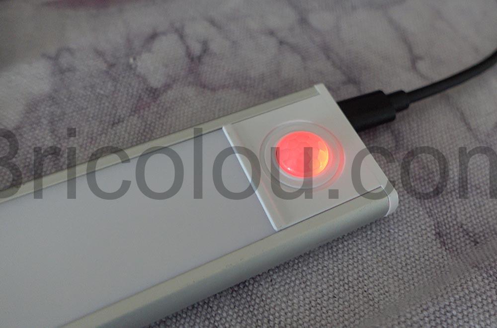 ZHOUZMIN Lampe placard sans fil rechargeable 30cm Detecteur Mouvement LED USB ZHOUZMIN Lampe placard sans fil rechargeable 30cm Detecteur Mouvement LED USB