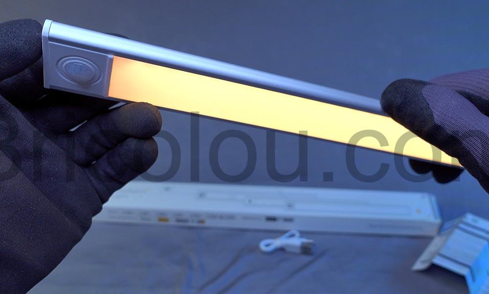 ZHOUZMIN Lampe placard sans fil rechargeable 30cm Detecteur Mouvement LED blanc chaud ZHOUZMIN Lampe placard sans fil rechargeable 30cm Detecteur Mouvement LED blanc chaud