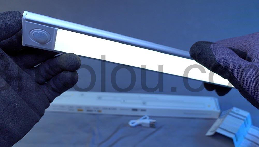 ZHOUZMIN Lampe placard sans fil rechargeable 30cm Detecteur Mouvement LED blanc froid ZHOUZMIN Lampe placard sans fil rechargeable 30cm Detecteur Mouvement LED blanc froid