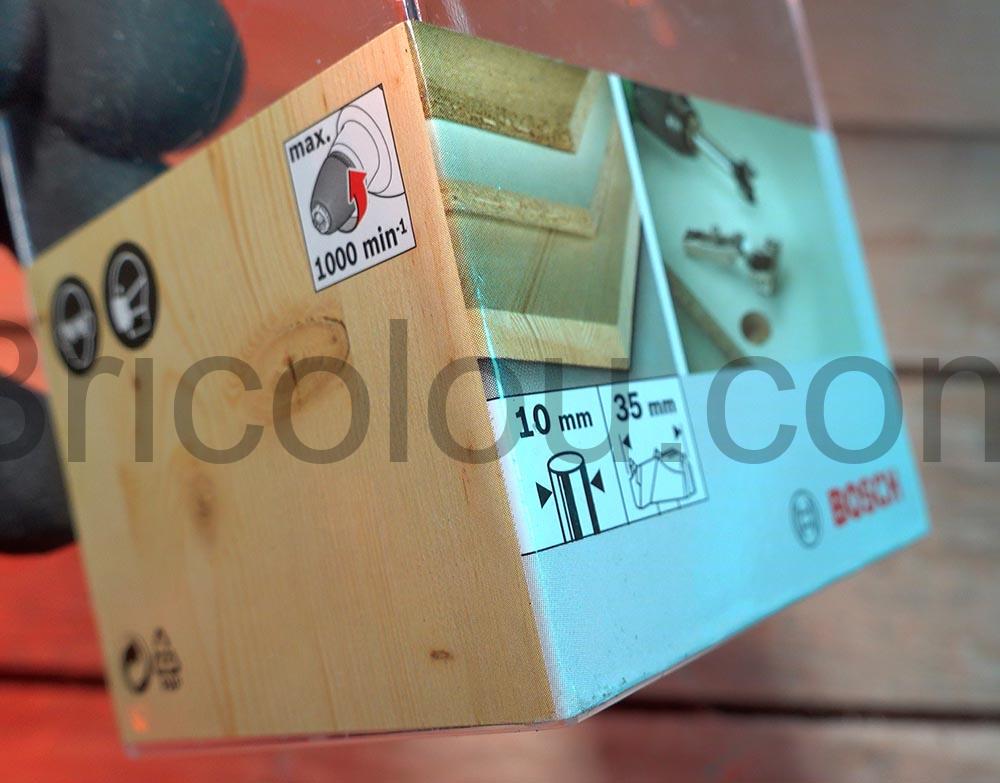 Bosch 2609255283 Meche Carbure Diametre 35 mm Forstner bois marquage Bosch 2609255283 Mèche Carbure Diamètre 35 mm Forstner bois marquage