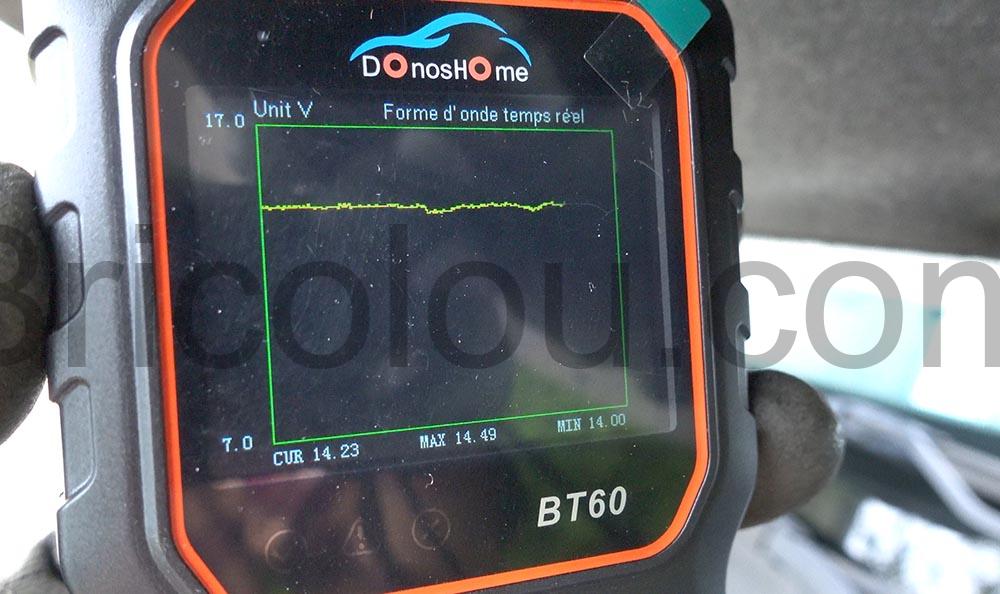 DonosHome BT60 Analyseur Testeur Batterie 5V-36V auto moto solaire