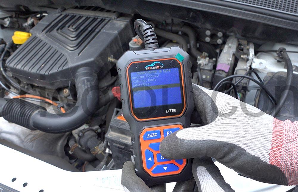 Analyseur de batterie de voiture Testeur de Charge de Batterie