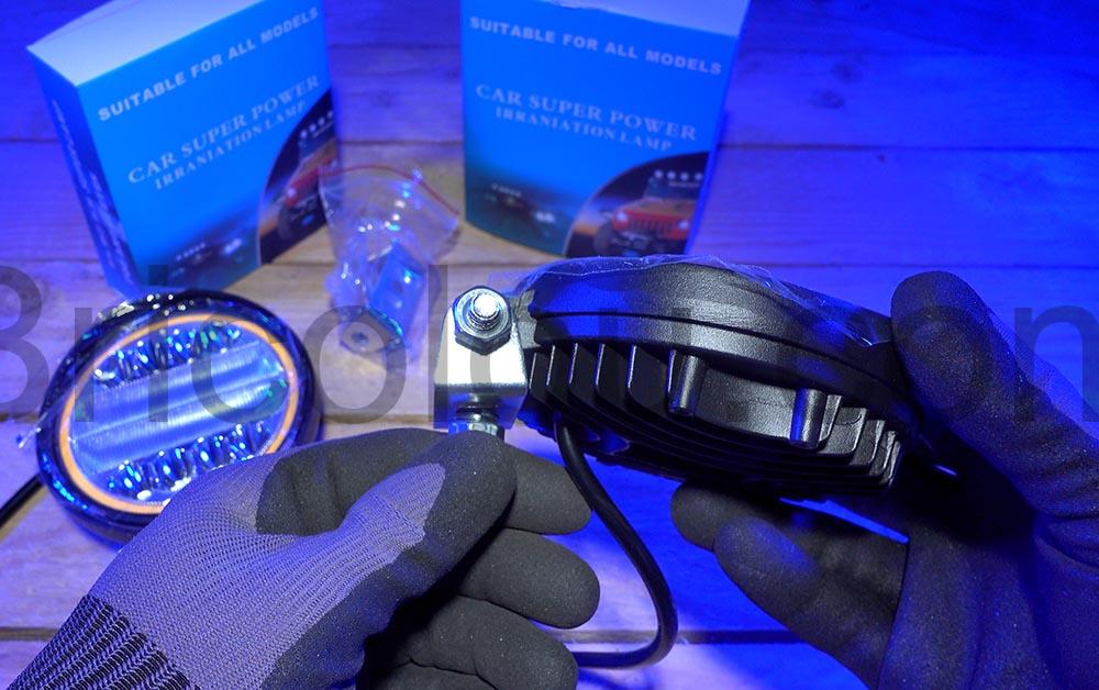 Lampe Travail LED Anneau Stroboscopique Ambre Lumieres Phare longue portee angle Lampe Travail LED Anneau Stroboscopique Ambre Lumières Phare longue portée angle