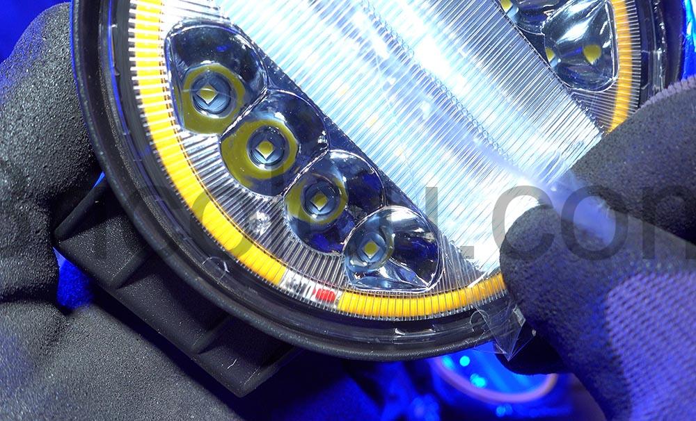 Lampe Travail LED Anneau Stroboscopique Ambre Lumieres Phare longue portee connecteur Lampe Travail LED Anneau Stroboscopique Ambre Lumières Phare longue portée connecteur