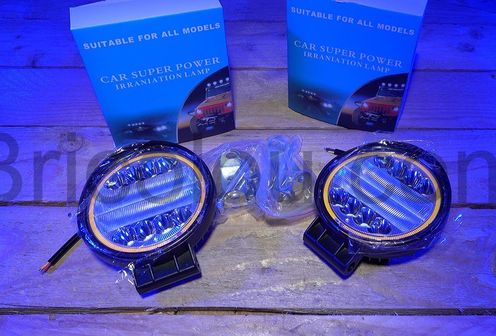 Lampe Travail LED Anneau Stroboscopique Ambre Lumieres Phare longue portee Lampe Travail LED Anneau Stroboscopique Ambre Lumières Phare longue portée