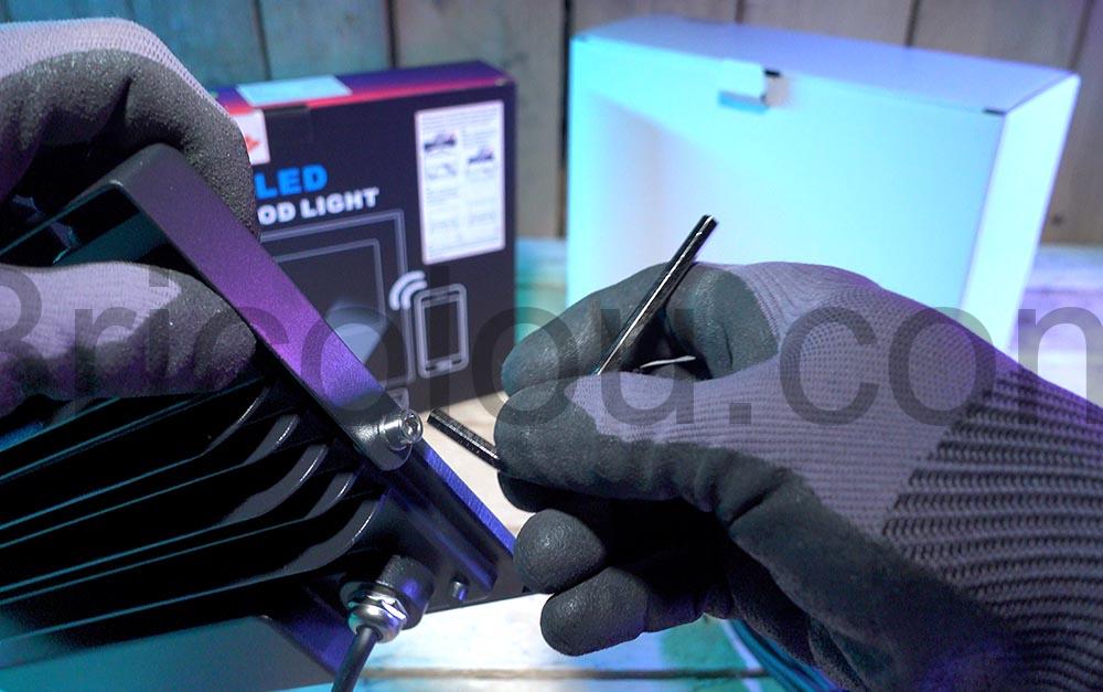 Projecteur Wash Flood Couleur LED RGB HEKEE 80W Bluetooth etanche allen Projecteur Wash Flood Couleur LED RGB HEKEE 80W Bluetooth étanche allen