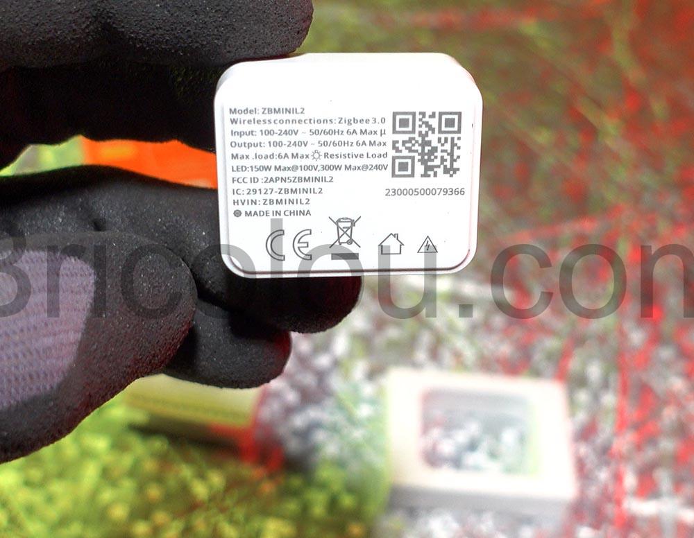 SONOFF ZBMINIL2 ZigBee Interrupteur Sans Fil 6A 1440W QRCode SONOFF ZBMINIL2 ZigBee Interrupteur Sans Fil 6A 1440W QRCode