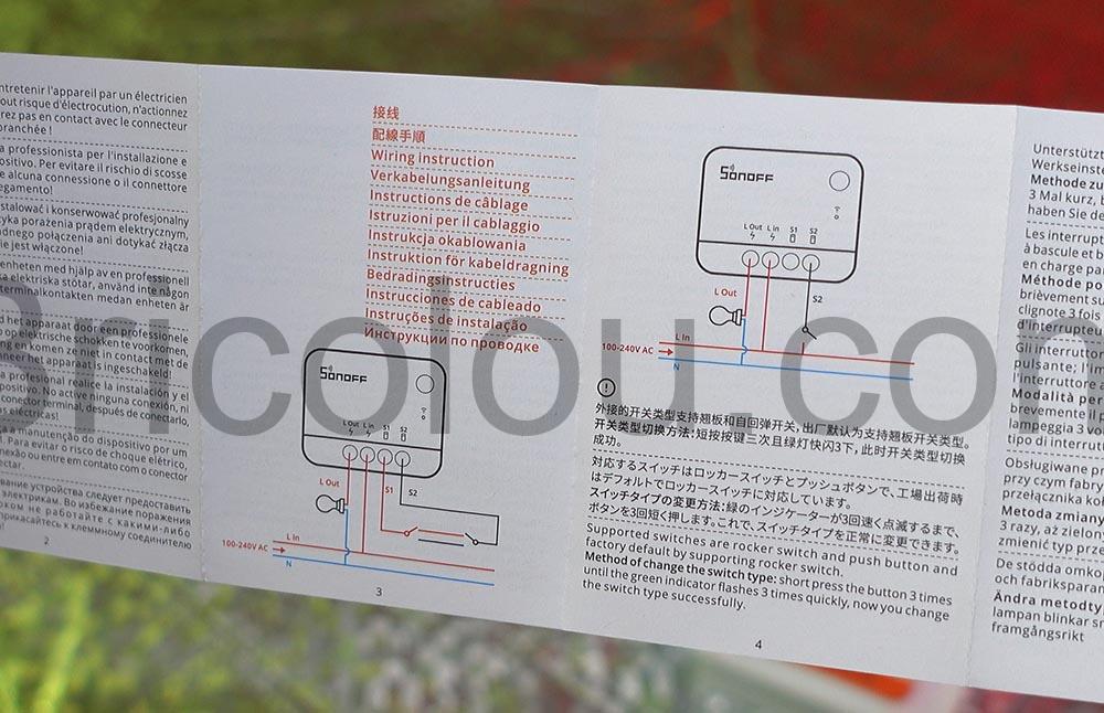 SONOFF ZBMINIL2 ZigBee Interrupteur Sans Fil 6A 1440W branchement SONOFF ZBMINIL2 ZigBee Interrupteur Sans Fil 6A 1440W branchement